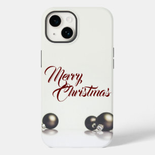 Three christmas balls in front of light background Case-Mate iPhone 14 case