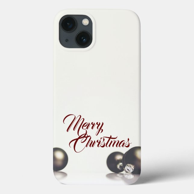 Three christmas balls in front of light background Case-Mate iPhone case (Back)