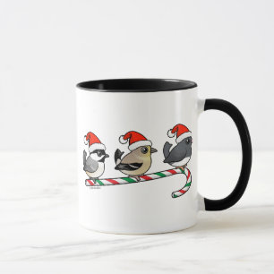 Three Christmas Finches (US) Mug