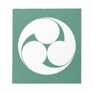 Three clockwise swirls (Sugaki) Notepad
