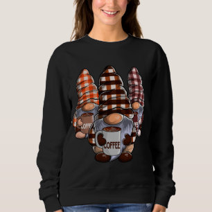 Three Coffee Gnomes, Gnome Coffee Lovers, Funny Co Sweatshirt