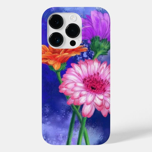 Three Colour Gerberas - Painting Case-Mate iPhone  Case (Back)