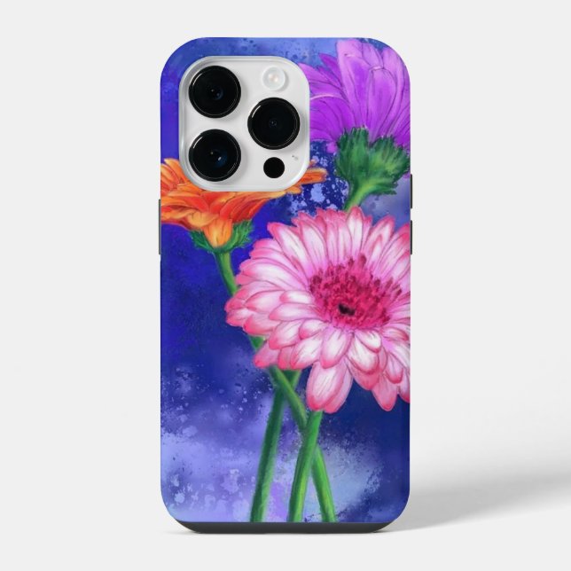 Three Colour Gerberas - Painting Case-Mate iPhone  Case (Back)