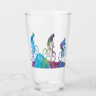 Three Colour-Washed Mountain Bikers