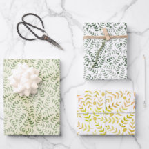 Three Colours Fern Leaf All Occasion Pattern