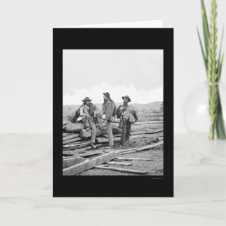 Three Confederate Prisoners at Gettysburg 1863 Card