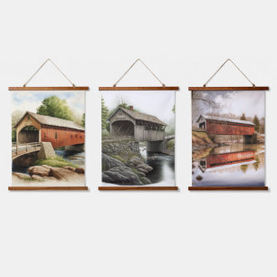 Three Covered Bridge Tapestries