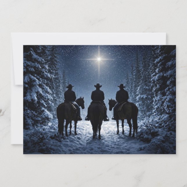 Three Cowboys Guided by the North Star Christmas (Front)