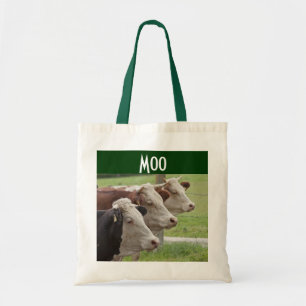Three Cows in a Row Tote Bag