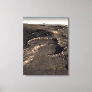 Three craters in the eastern Hellas region of M Canvas Print