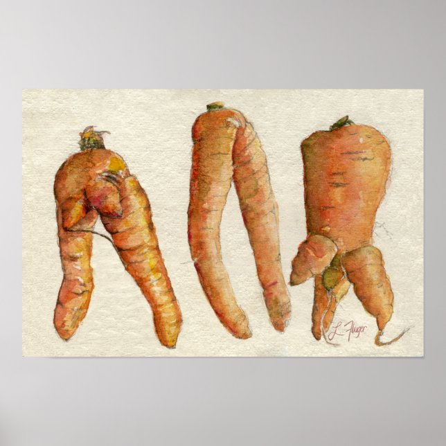 Three Crazy Carrots Poster (Front)