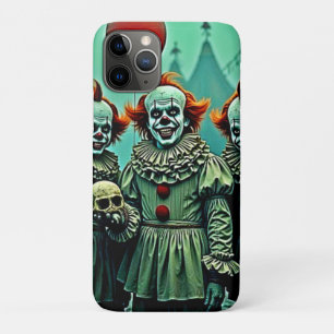 Three Creepy Clowns Skull Fear Design Case-Mate iPhone Case