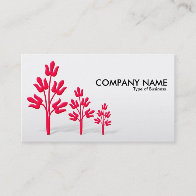 Three Crimson Trees Business Card (Front)