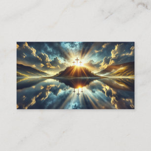 Three Crosses at a Lake Business Card