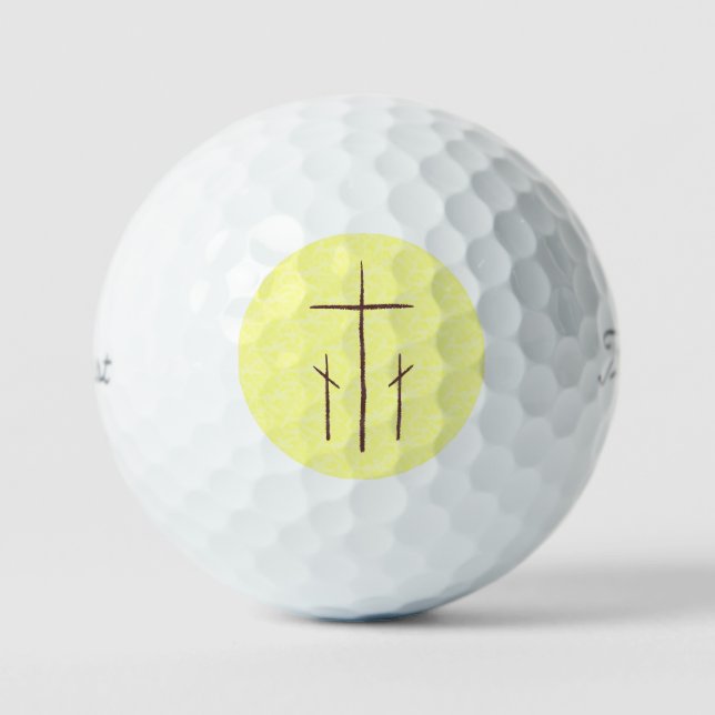 Three Crosses on Calvary Golf Balls (Front)