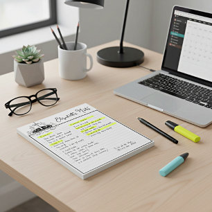Three crosses personalised notepad