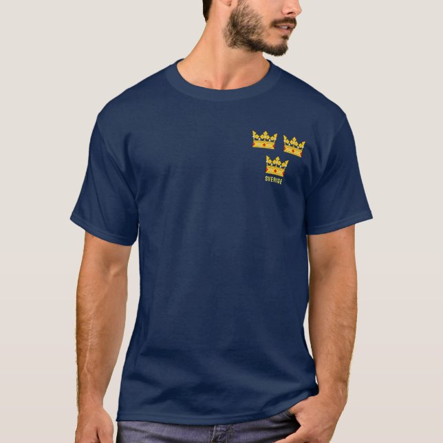 Three Crowns of Sweden T-Shirt (Front)