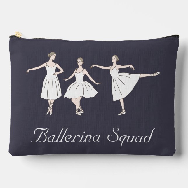 Three Cute Ballerinas  Accessory Pouch (Front)
