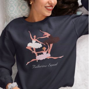 Three Cute Ballerinas  Sweatshirt
