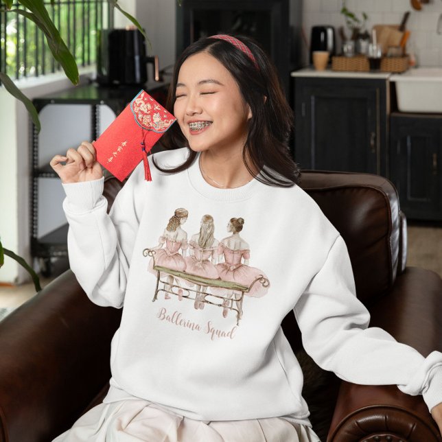 Three Cute Ballerinas  Sweatshirt (Creator Uploaded)