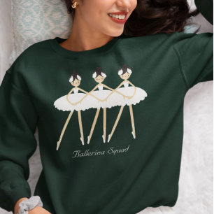 Three Cute Ballerinas , White Dresses