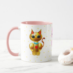 Three cute cats mug