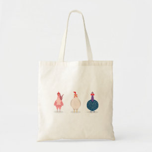 Three Cute Chickens Tote Bag