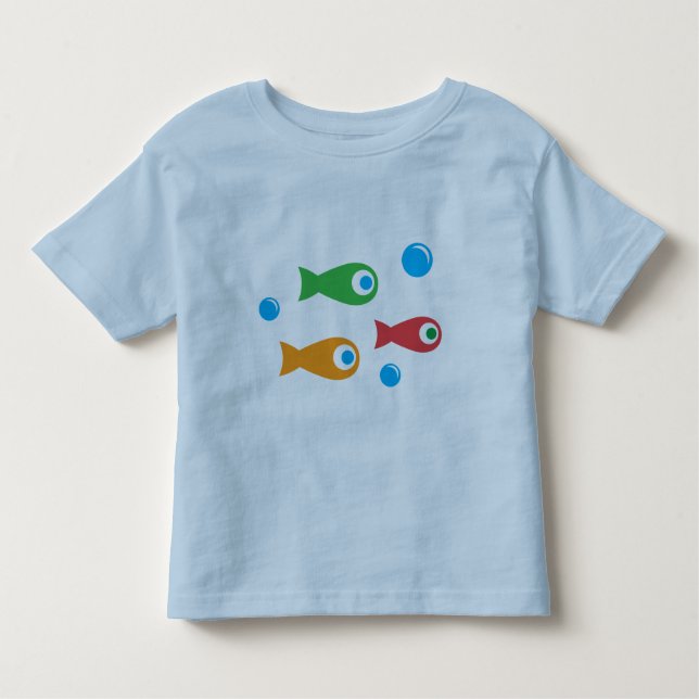 Three Cute Fish Toddler T-Shirt (Front)