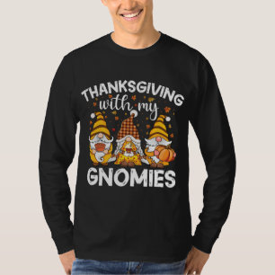 Three Cute gnomes with pumpkin spice Fall Yall aut T-Shirt