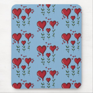Three Cute Hearts Mouse Pad