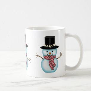 Three Cute Snowmen Christmas Mug