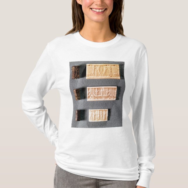 Three cylinder seals with impressions, T-Shirt (Front)