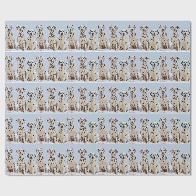 Three Dalmatians Wrapping Paper (Flat)