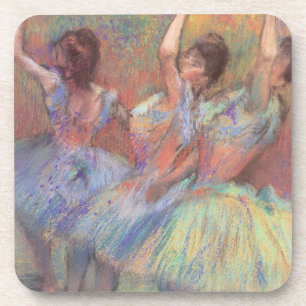 Three Dancers by Edgar Degas, Vintage Ballet Art Coaster