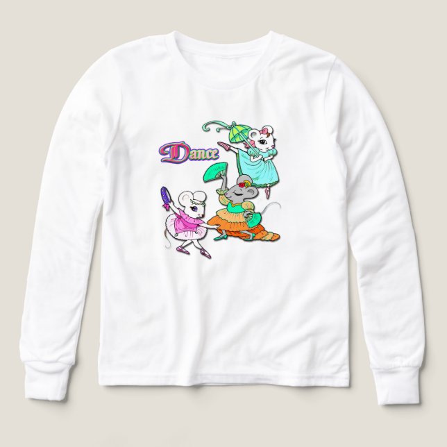 Three Dancing Mice – Cartoon Ballet Trio  (Design Front)