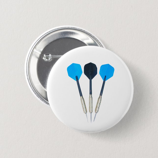 Three Darts 6 Cm Round Badge (Front & Back)