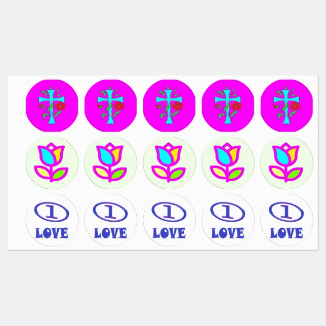 Three designs in one plus bright busy colours (Sheet)