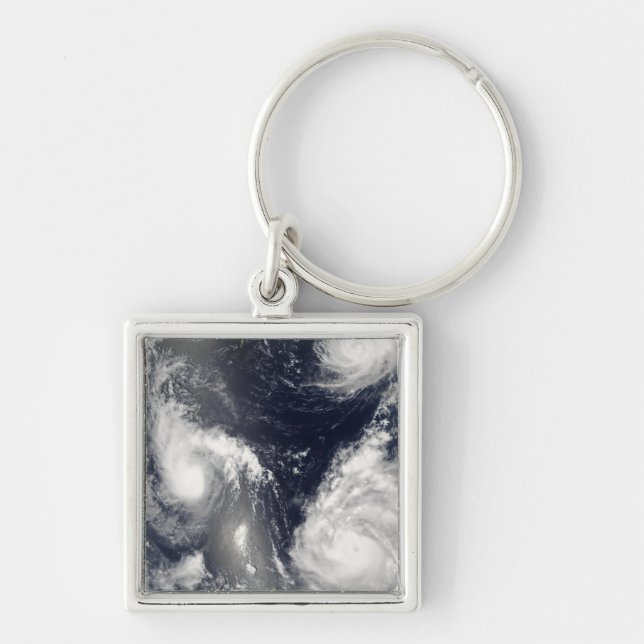 Three different typhoons key ring (Front)