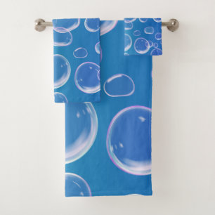 Three-Dimensional Colourful Bubbles  Bath Towel Set