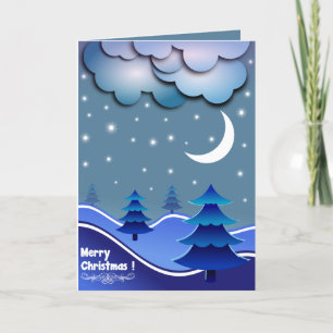 Three-Dimensional Landscape Christmas Card
