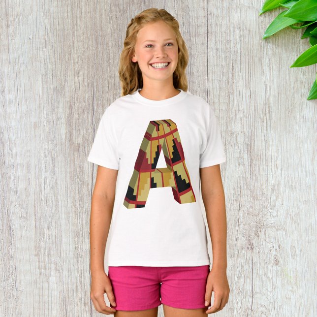 Three Dimensional Letter A T-Shirt (Creator Uploaded)