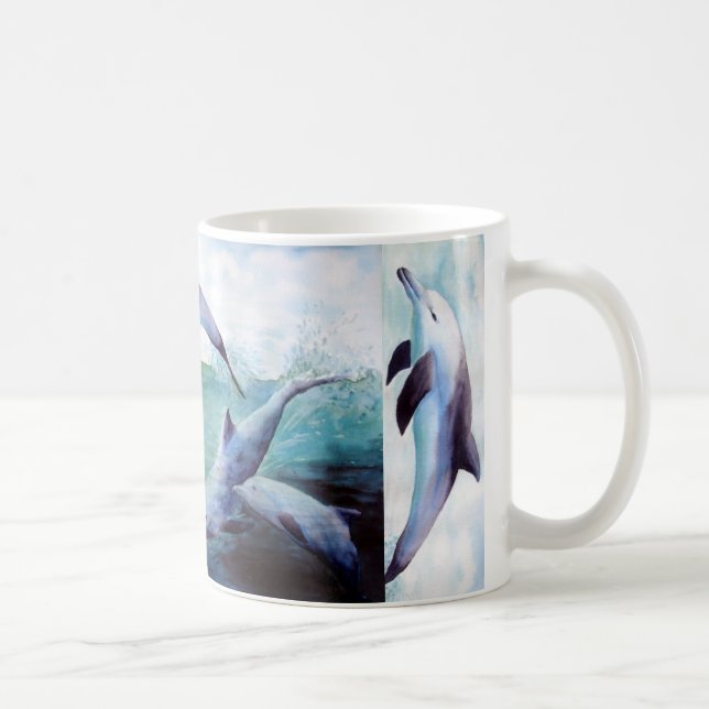 Three Dolphin image Mug (Right)
