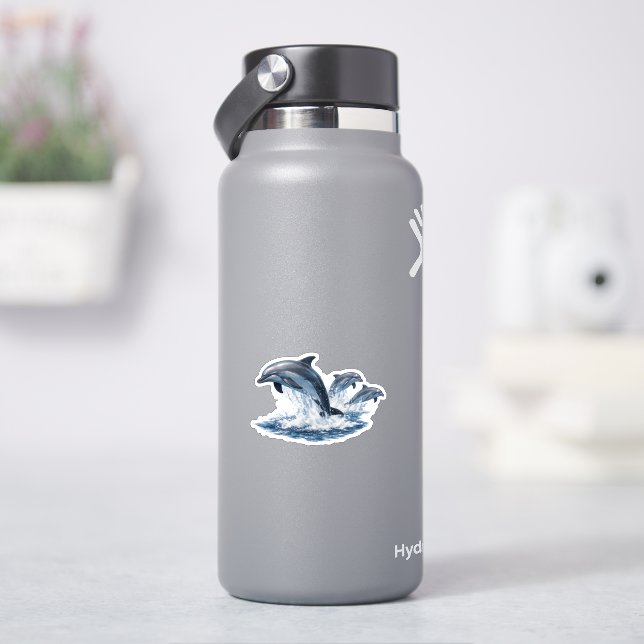 Three Dolphins Jumping, Ocean Life Hat Design (HydroFlask)