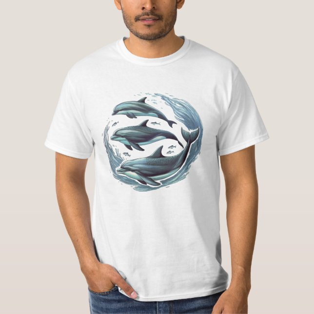 Three Dolphins T-Shirt (Front)