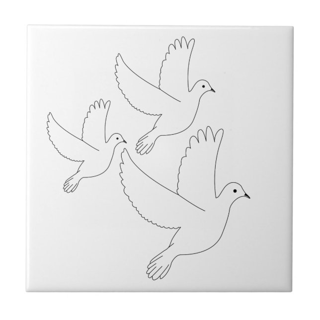 Three Doves Tile/Trivett Tile (Front)