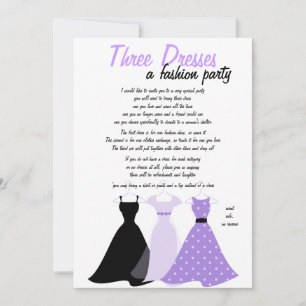 Three Dresses Invitation