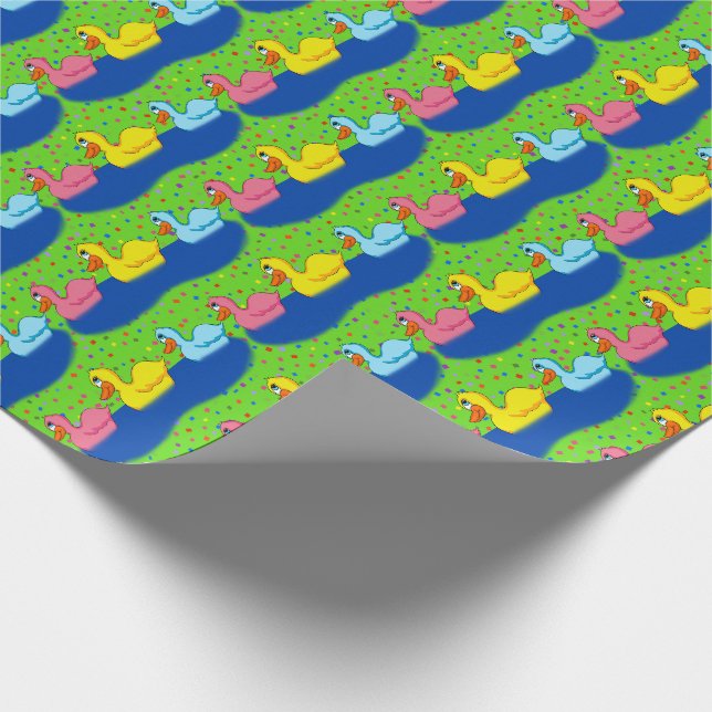 Three Ducks Wrapping Paper (Corner)