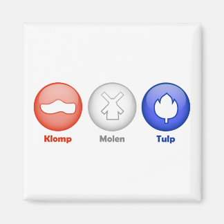 Three Dutch Icons Magnet