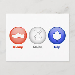 Three Dutch Icons Postcard