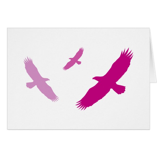 Three Eagles Flying (Purple) (Front Horizontal)